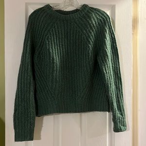 A New Day Green Knit Pullover Crewneck Sweater